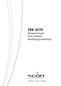Brugsanvisning Scandomestic TRK 3019 Tørretumbler