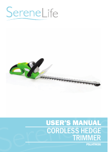 Manual SereneLife PSLHTM36 Hedgecutter