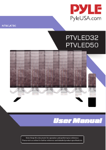 Manual Pyle PTVLED32 LED Television