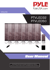 Handleiding Pyle PTVLED50.5 LED televisie