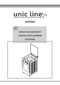 Mode d’emploi Unic Line UFS569E Cuisinière