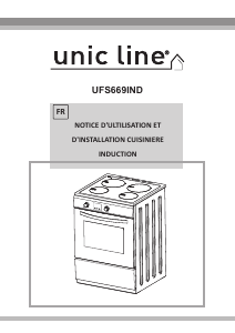 Mode d’emploi Unic Line UFS669IND Cuisinière