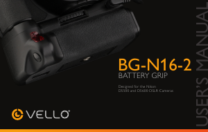 Bruksanvisning Vello BG-N16-2 Batterigrepp