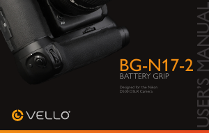 Manual Vello BG-N17-2 Battery Grip