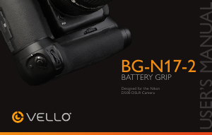Bruksanvisning Vello BG-N17-2 Batterigrepp