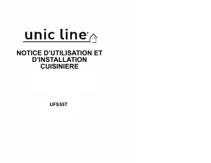 Mode d’emploi Unic Line UFS55T Cuisinière