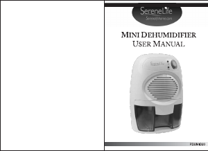 Manual SereneLife PDUMID20 Dehumidifier