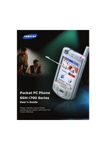 Bruksanvisning Samsung SGH-I700 Mobiltelefon
