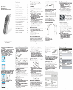 Handleiding Pyle PHTM10BTBL Thermometer