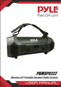 Bruksanvisning Pyle PBMSPG122 Stereoanläggning