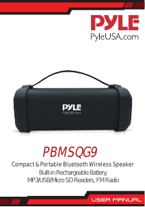 Handleiding Pyle PBMSQG9 Luidspreker
