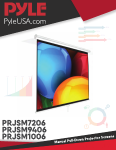 Manual Pyle PRJSM1006 Projector Screen