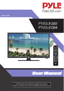 Handleiding Pyle PTVDLED22 LED televisie