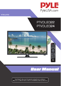 Bruksanvisning Pyle PTVDLED24 LED TV