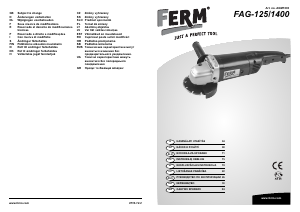 Használati útmutató FERM AGM1003 Sarokcsiszoló