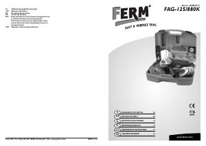 Instrukcja FERM AGM1017 Szlifierka kątowa