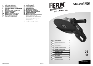 Bedienungsanleitung FERM AGM1018 Winkelschleifer