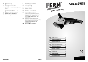 Bedienungsanleitung FERM AGM1034 Winkelschleifer