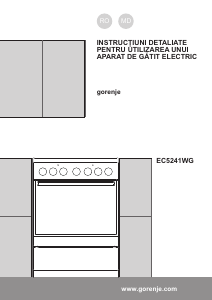 Manual Gorenje EC5241WG Aragaz