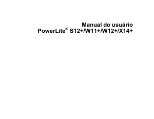 Manual Epson PowerLite X14+ Projetor