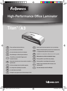 Käyttöohje Fellowes Titan A3 Pinnoituskone