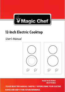 Manual Magic Chef MCSCTE12BG2 Hob