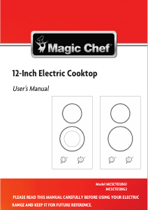 Bruksanvisning Magic Chef MCSCTE12BG1 Häll