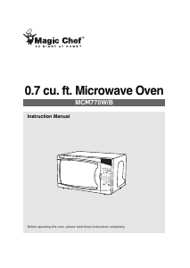 Bruksanvisning Magic Chef MCM770W Mikrovågsugn
