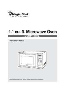 Handleiding Magic Chef MCM1110B Magnetron