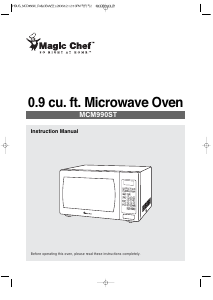 Bruksanvisning Magic Chef MCM990ST Mikrovågsugn