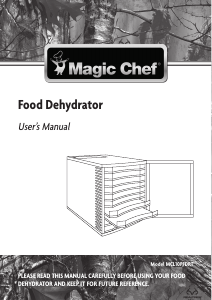 Manual Magic Chef MCL10PFDRT Food Dehydrator