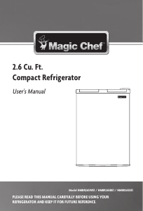 Manual Magic Chef HMBR265WE1 Refrigerator