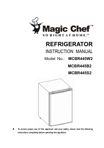 Handleiding Magic Chef MCBR445S2 Koelkast