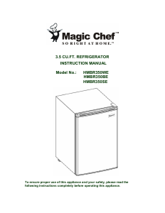 Handleiding Magic Chef HMBR350WE Koelkast