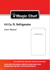 Handleiding Magic Chef HMCR440WE Koelkast