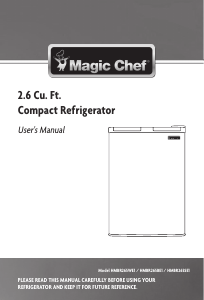 Manual Magic Chef HMBR265BE1 Refrigerator