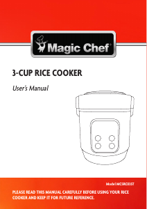 Manual de uso Magic Chef MCSRC03ST Arrocera