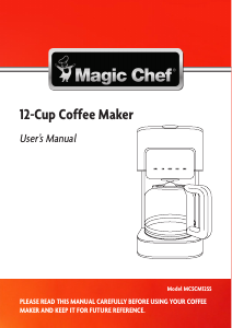 Manual de uso Magic Chef MCSCM12SS Máquina de café
