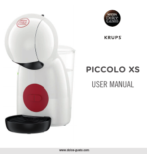 Manual Krups KP1A0840 Nescafe Dolce Gusto Piccolo XS Espresso Machine