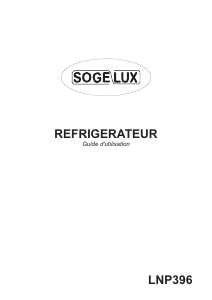 Mode d’emploi Sogelux LNP396 Réfrigérateur