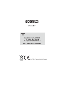 Mode d’emploi Sogelux PC513NF Table de cuisson