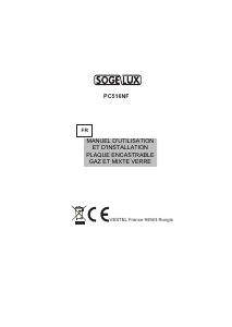 Mode d’emploi Sogelux PC516NF Table de cuisson