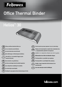 Brugsanvisning Fellowes Helios 30 Thermal Indbindingsmaskine