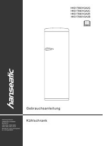 Manual Hanseatic HKS17660VGA2G Refrigerator