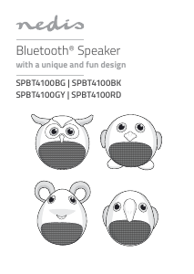 Bruksanvisning Nedis SPBT4100GY Høyttaler