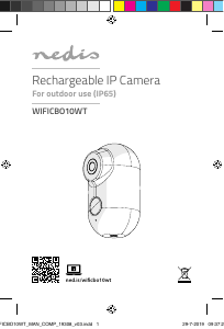 Handleiding Nedis WIFICBO10WT IP camera