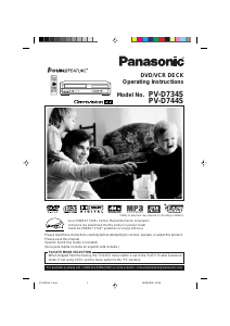 Bruksanvisning Panasonic PV-D744S DVD-Video Kombination