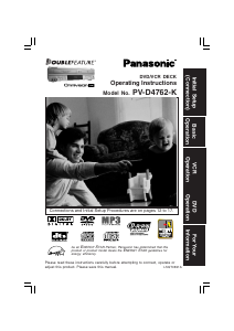 Handleiding Panasonic PV-D4762K DVD-Video combinatie