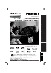 Bruksanvisning Panasonic PV-D4745 DVD-Video Kombination