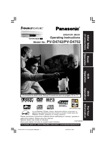 Bruksanvisning Panasonic PV-D4752 DVD-Video Kombination